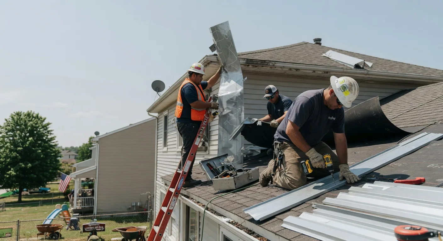 Storm Damage Metal Roof Repair in Carolina, WV